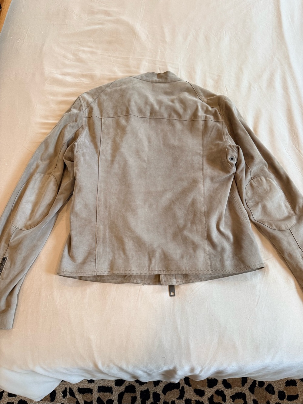 Burberry Taupe Suede Button-Front Jacket - Picture 13 of 16